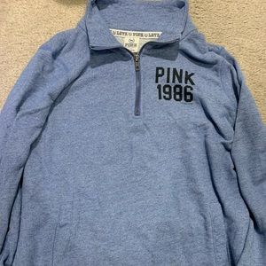 PINK baby blue 1986 sweatshirt Size XS